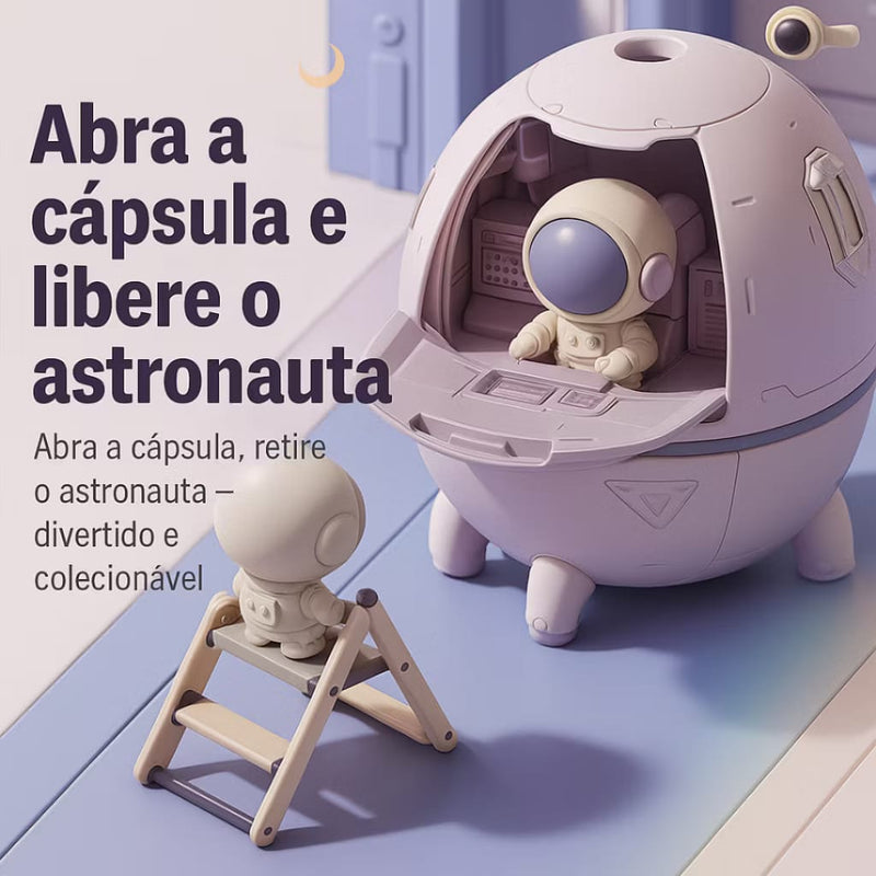 Umidificador Astronauta – Decoração, Relaxamento e Bem-estar em um só produto