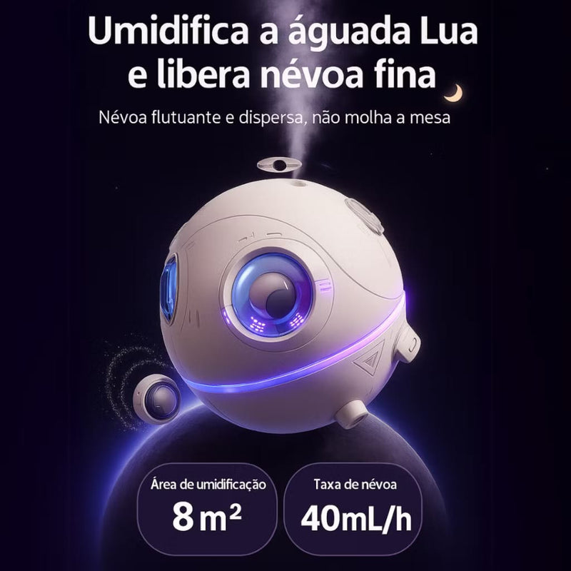 Umidificador Astronauta – Decoração, Relaxamento e Bem-estar em um só produto