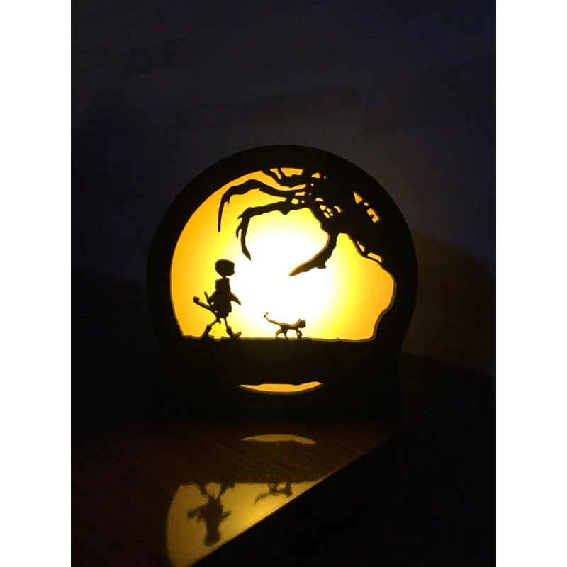 Luminária Coraline Geek – Decoração Criativa de Mesa