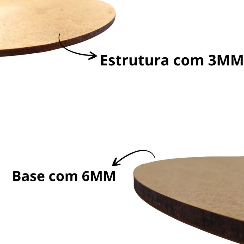 Kit com 2 Enfeites Decorativos em MDF – Mulher Africana Negra para Mesa e Bancada