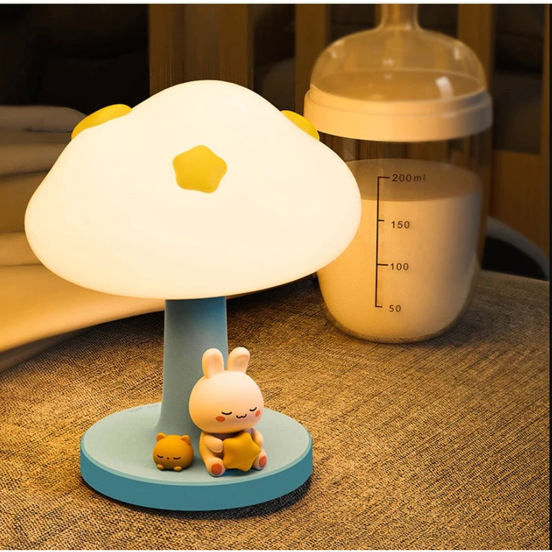 Luminária Nuvem Nórdica – Luz Noturna Abajur de Ambiente | Decoração Encantadora para Quarto Infantil e Adulto