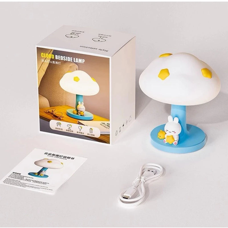 Luminária Nuvem Nórdica – Luz Noturna Abajur de Ambiente | Decoração Encantadora para Quarto Infantil e Adulto