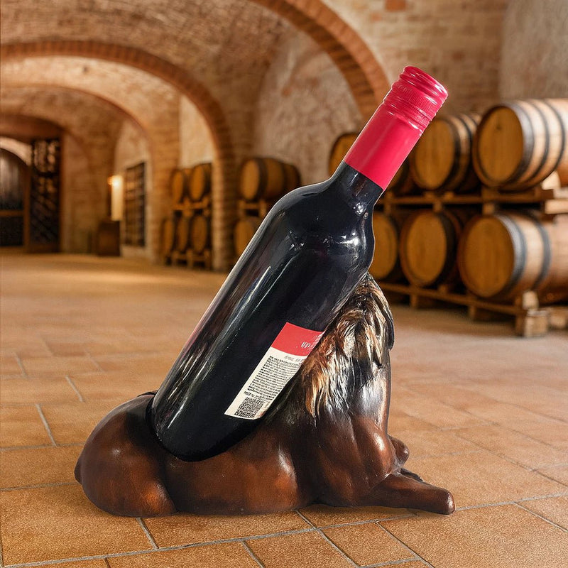 Suporte para Vinhos Cavalo Country – Decoração Rústica e Elegante para Adega e Cozinha