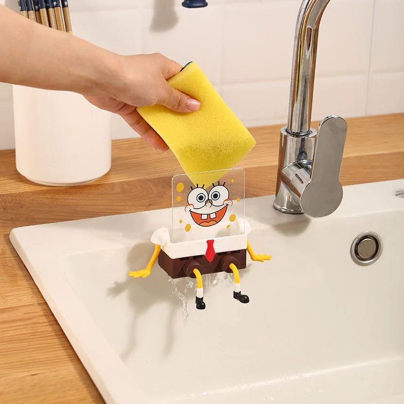 Porta Esponja Bob Esponja – Suporte Divertido para Cozinha e Banheiro