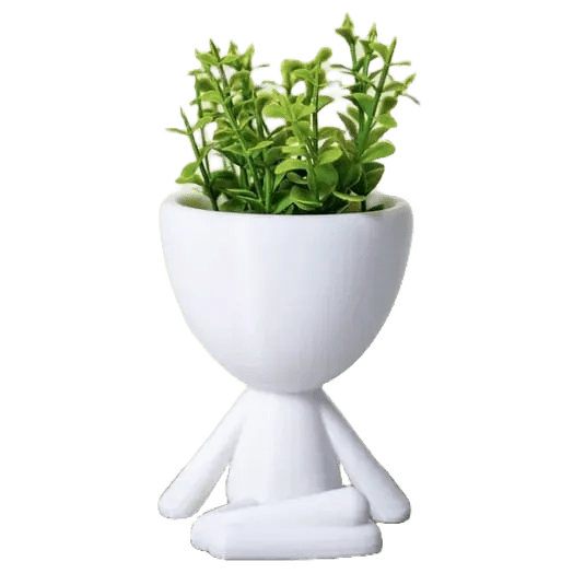 Kit 3 Mini Vasinhos Bob Robert com Flor Artificial – Decoração Criativa e Sustentável