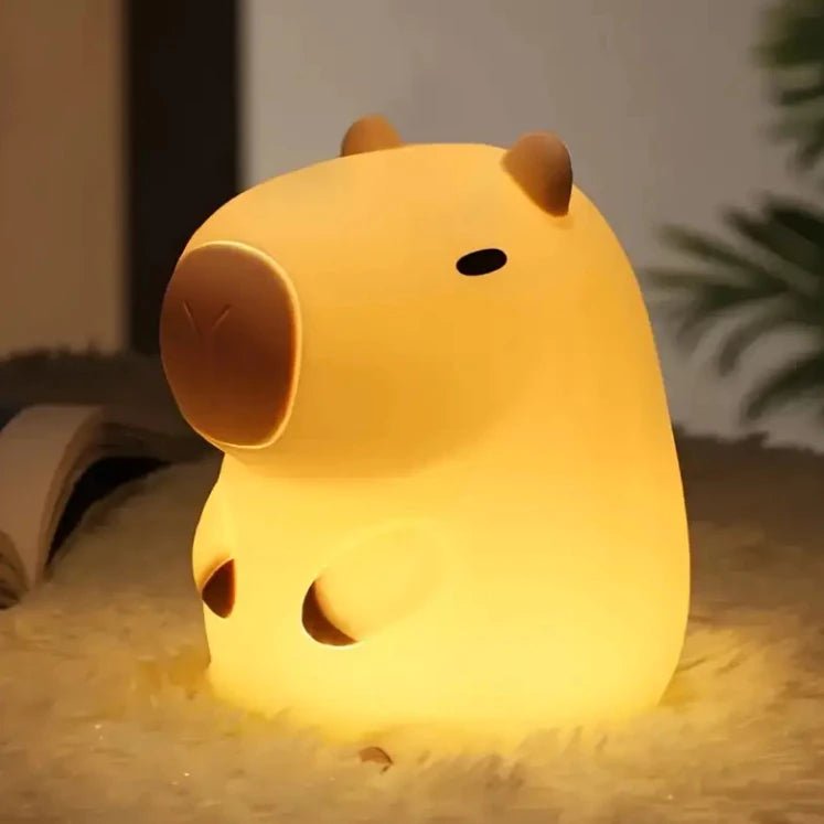 Luminária Capivara Luz Noturna em Silicone Touch LED