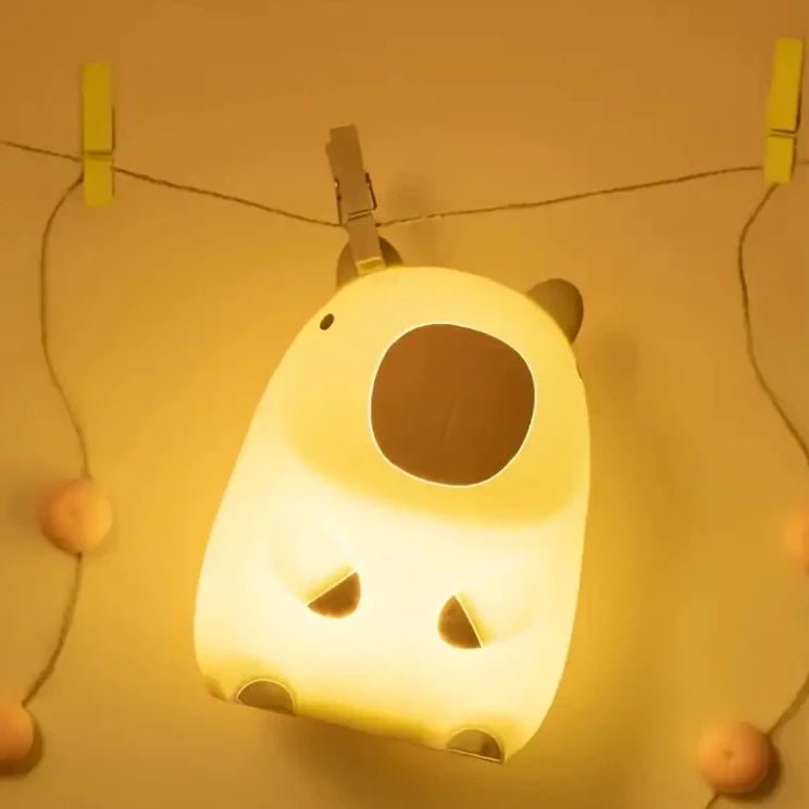 Luminária Capivara Luz Noturna em Silicone Touch LED