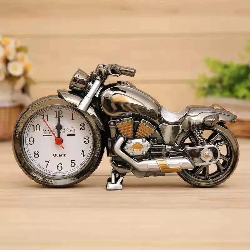 Relógio Despertador de Mesa Moto – Relógio Decorativo em Formato de Motocicleta