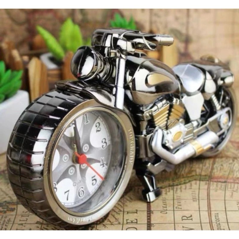 Relógio Despertador de Mesa Moto – Relógio Decorativo em Formato de Motocicleta